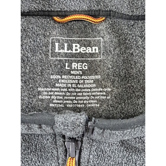 LL Bean Jacket Men's L Mountain Classic Fleece Full Zip Pockets‎ Outdoor 504674 - Picture 2 of 9